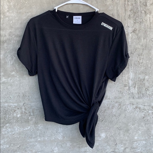 Gymshark Tops - Like New Gymshark Basic Asymmetrical Tie Tee Shirt